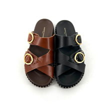 Charger l'image dans la galerie, Sandale AGNES en Cuir Camel