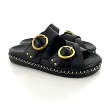 Charger l'image dans la galerie, Sandale AGNES en Cuir Noir