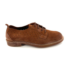 Charger l'image dans la galerie, Derby en Daim et Daim Perforé Camel