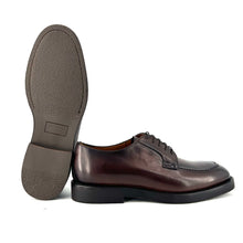 Load image into Gallery viewer, Derby en Cuir Marron Veiné