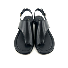 Load image into Gallery viewer, Sandale ALICIA en Cuir Noir