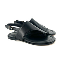 Load image into Gallery viewer, Sandale ALICIA en Cuir Noir