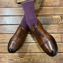 Charger l'image dans la galerie, Richelieu en cuir Camel Veiné