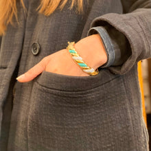 Load image into Gallery viewer, Bracelet AMENZA en Plaqué Or et Turquoise