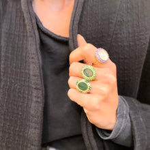 Load image into Gallery viewer, Bague MIRAGE en Plaqué Or et Labradorite