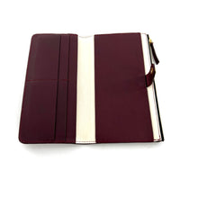 Charger l'image dans la galerie, Portefeuille PARIS-NAPLES CLOWN en Cuir Bordeaux Crème et Bronze