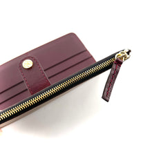 Charger l'image dans la galerie, Portefeuille PARIS-NAPLES CLOWN en Cuir Bordeaux Crème et Bronze