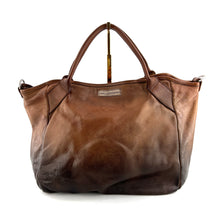 Charger l'image dans la galerie, Sac GROUND FLOOR en Cuir Taupe Dégradé