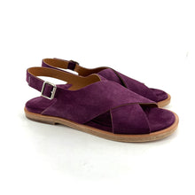 Charger l'image dans la galerie, Sandale Croisée en Daim Violet