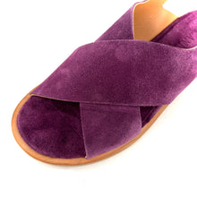 Charger l'image dans la galerie, Sandale Croisée en Daim Violet