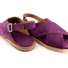 Charger l'image dans la galerie, Sandale Croisée en Daim Violet