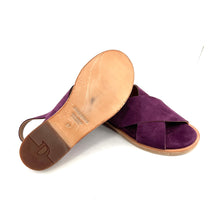 Charger l'image dans la galerie, Sandale Croisée en Daim Violet