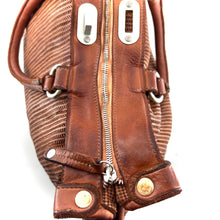 Charger l'image dans la galerie, Sac GLAMOUR V en Cuir Perforé Caramel