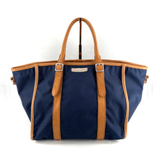 Charger l'image dans la galerie, Sac HOTEL en Toile Marine et Cuir Naturel