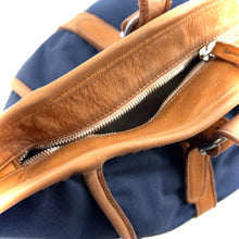 Charger l'image dans la galerie, Sac HOTEL en Toile Marine et Cuir Naturel