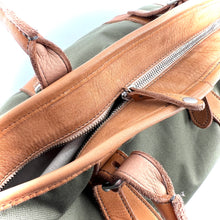 Charger l'image dans la galerie, Sac HOTEL en Toile Kaki et Cuir Naturel