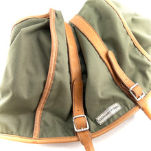 Charger l'image dans la galerie, Sac HOTEL en Toile Kaki et Cuir Naturel