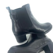 Load image into Gallery viewer, Chelsea Boots Talon Trotteur en Cuir Noir
