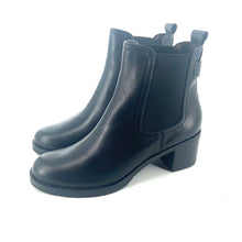 Load image into Gallery viewer, Chelsea Boots Talon Trotteur en Cuir Noir