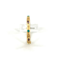 Charger l'image dans la galerie, Bracelet BONNIE en Plaqué Or Améthyste et Turquoise