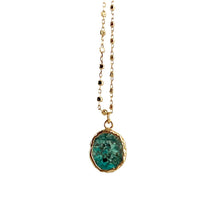 Charger l'image dans la galerie, Collier BABY KARA en Plaqué Or et Chrysocolle