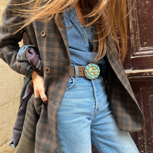 Charger l'image dans la galerie, Blazer Croisé Ajusté TOM à Carreaux Marron Kaki