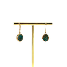 Charger l'image dans la galerie, Créoles KARA en Plaqué Or et Chrysocolle