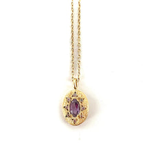 Load image into Gallery viewer, Collier AURA en Plaqué Or et Améthyste