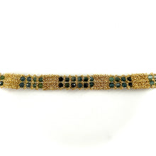 Load image into Gallery viewer, Bracelet PM en Maille Tissée en Vermeil et Pierres Semi-Précieuses