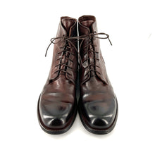 Load image into Gallery viewer, Chaussure Lacets Montante en Cuir Teak Patiné