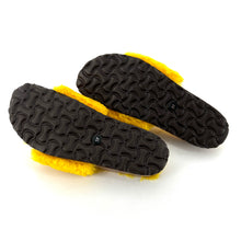 Charger l'image dans la galerie, Pantoufles en Peau Lainée Jaune Semelle façon "Birkenstock"
