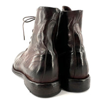 Load image into Gallery viewer, Chaussure Lacets Montante en Cuir Teak Patiné