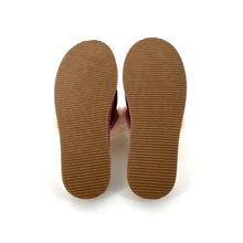 Charger l'image dans la galerie, Chaussons en Peau Lainée Rose Semelle Antidérapante