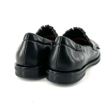 Load image into Gallery viewer, Mocassin Patte Frangée en Cuir Noir