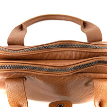 Charger l'image dans la galerie, Astucieux Cartable Sac à Dos en Cuir Camel