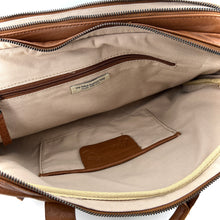 Charger l'image dans la galerie, Astucieux Cartable Sac à Dos en Cuir Camel