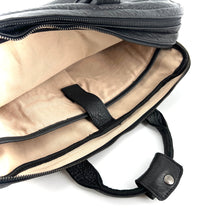 Charger l'image dans la galerie, Astucieux Cartable Sac à Dos en Cuir Noir