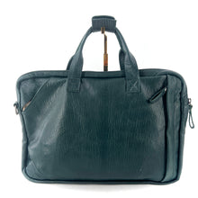 Charger l'image dans la galerie, Astucieux Cartable Sac à Dos en Cuir Vert