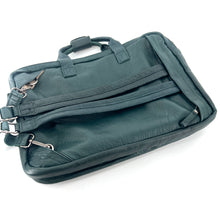 Charger l'image dans la galerie, Astucieux Cartable Sac à Dos en Cuir Vert