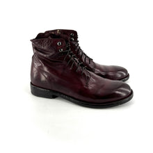 Load image into Gallery viewer, Chaussure Lacets Montante Zippé Intérieur en Cuir Mosto Veiné