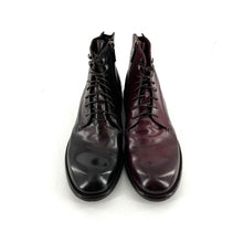 Load image into Gallery viewer, Chaussure Lacets Montante Zippé Intérieur en Cuir Mosto Veiné