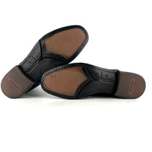 Load image into Gallery viewer, Boots Zippé Arrière en Cuir Noir