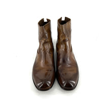 Load image into Gallery viewer, Boots Zippé Arrière en Cuir Corteccia