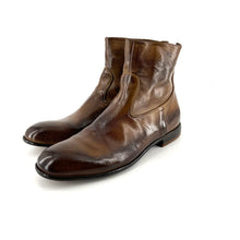 Load image into Gallery viewer, Boots Zippé Arrière en Cuir Corteccia