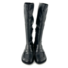 Load image into Gallery viewer, Botte Mocassin en Cuir Noir