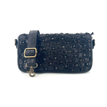 Charger l'image dans la galerie, Sac Bandoulière Patchwork de Cuir Noir