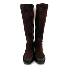 Load image into Gallery viewer, Botte Talon Trotteur en Daim Chocolat