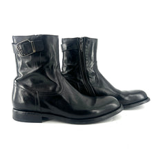Load image into Gallery viewer, Boots Zippé Intérieur en Cuir Noir