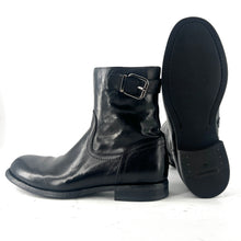 Load image into Gallery viewer, Boots Zippé Intérieur en Cuir Noir