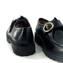 Load image into Gallery viewer, Derby DOLORES en Cuir Noir
